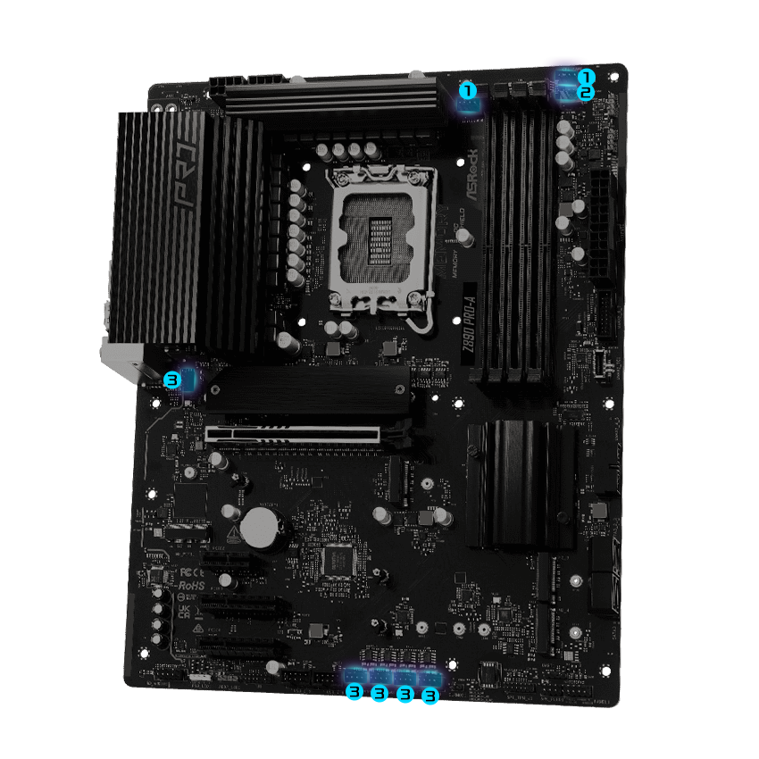ASRock Z890 Pro-A LGA 1851 ATX Motherboard - Newegg.com